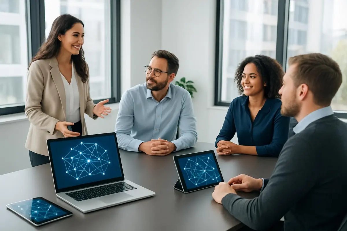 Team bespreekt digitale integratie strategieën
