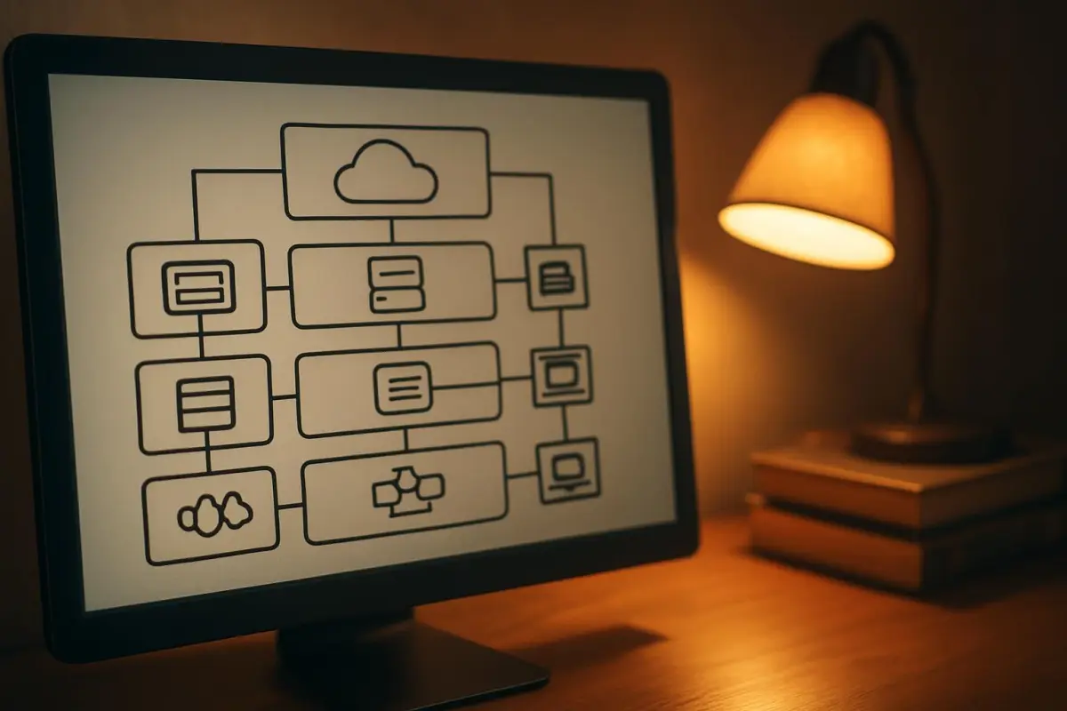 Schermweergave van het TCP/IP-model
